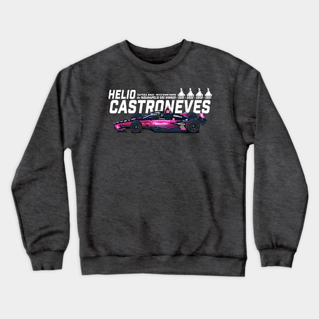 Helio Castroneves 2021 Indy Winner v2 Crewneck Sweatshirt by Sway Bar Designs